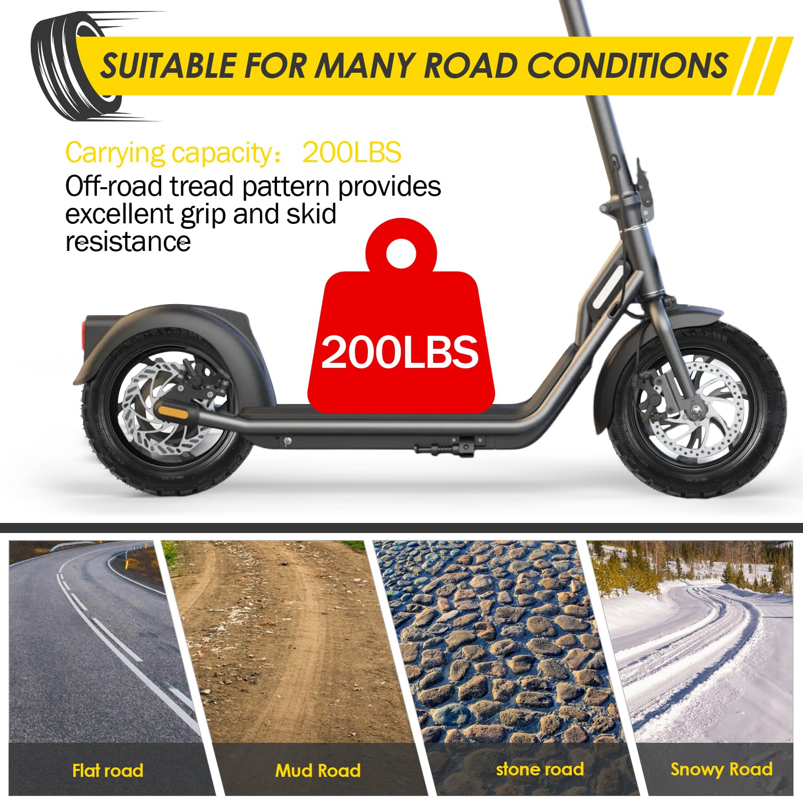 City streets to light off-road with AVOKIN tire on scooter wheels