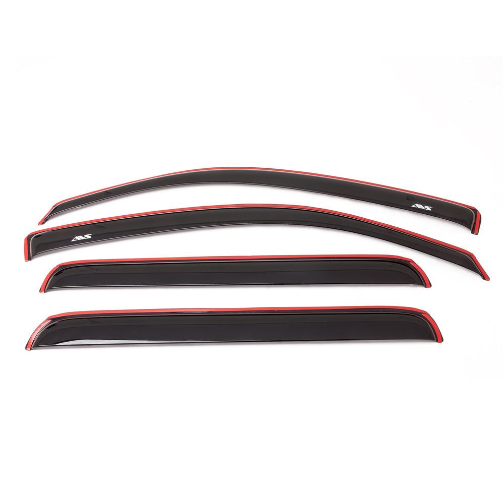 Auto Ventshade AVS in-channel rain guards on Ford F-150 deliver fresh air while blocking rain.
