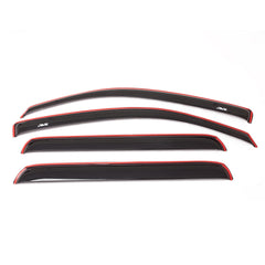 Auto Ventshade AVS in-channel rain guards on Ford F-150 deliver fresh air while blocking rain.