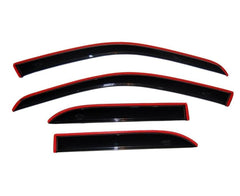 Auto Ventshade AVS in-channel rain guards smoke finish close-up showing weather protection and airflow