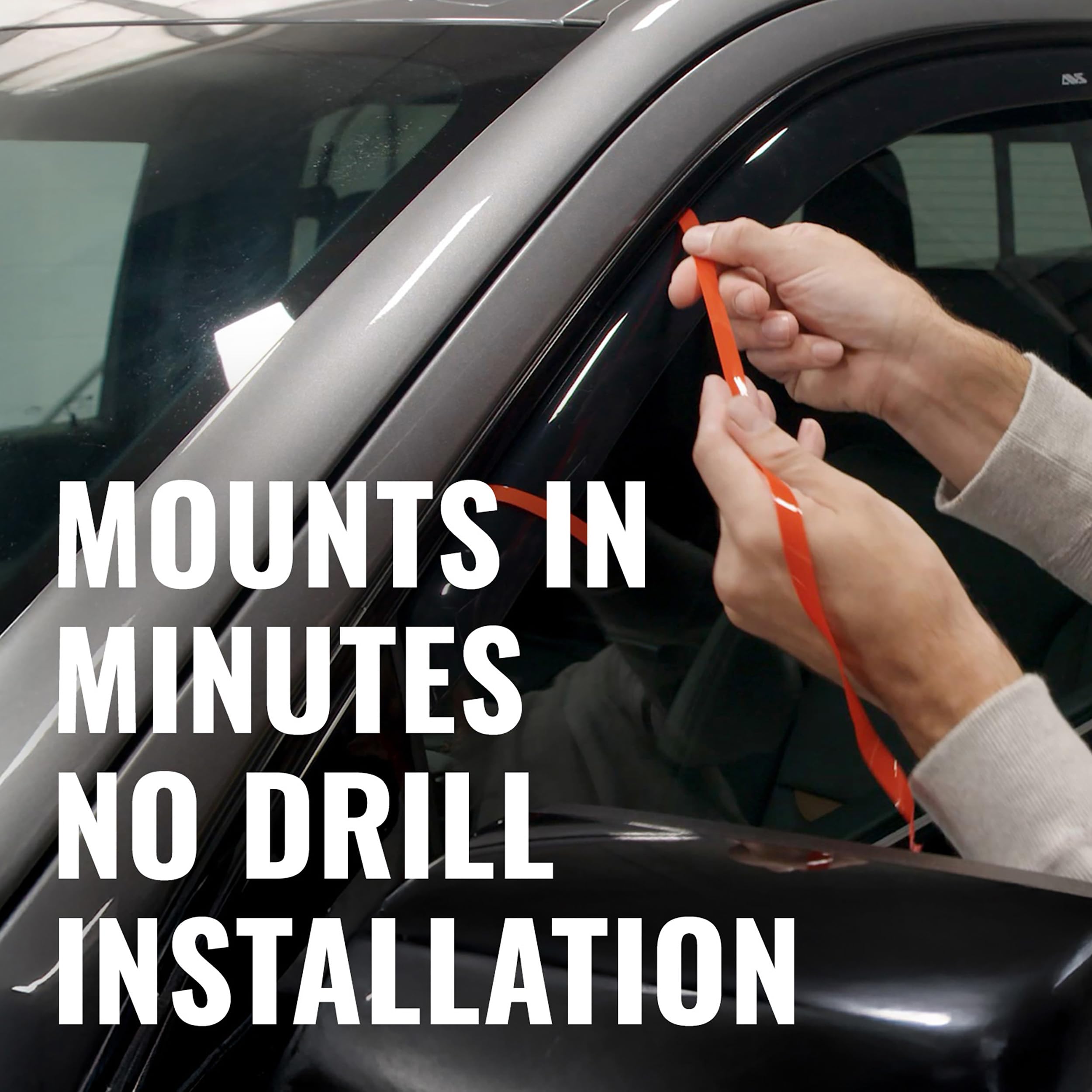 Auto Ventshade rain guards support interior comfort during long drives.