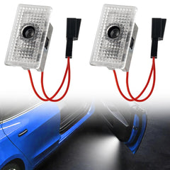 Avsty Tesla puddle light logo projection illuminating ground for luxury entry