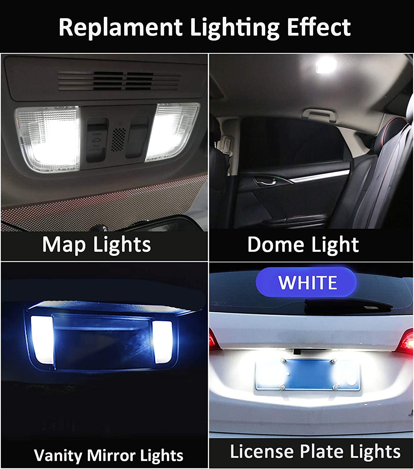 AWALITED CR-V license plate light right improves rear visibility at night