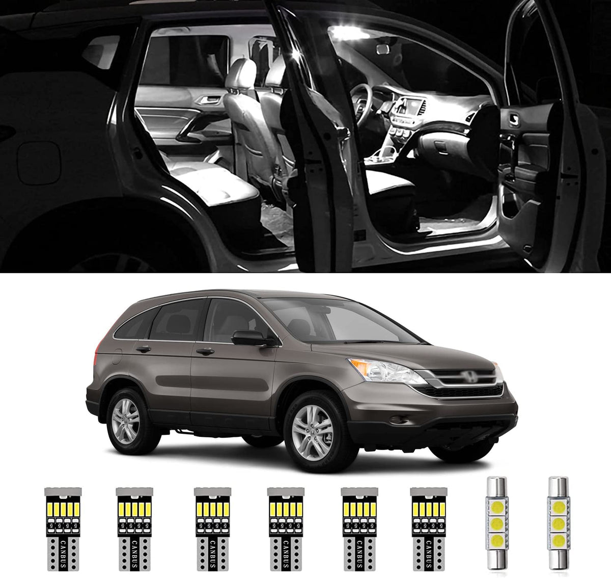 AWALITED CR-V interior lights map light for clear nighttime visibility