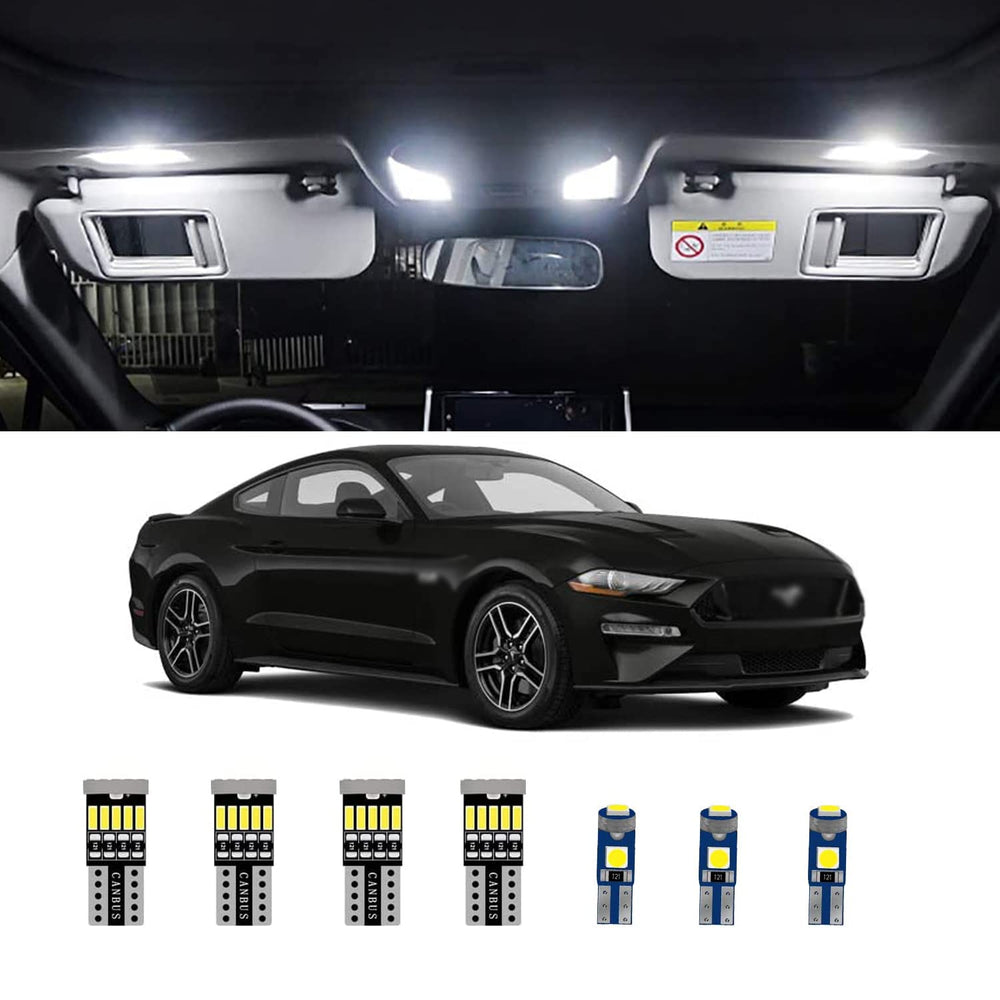 AWALITED Mustang map light upgrade for clearer cabin visibility.