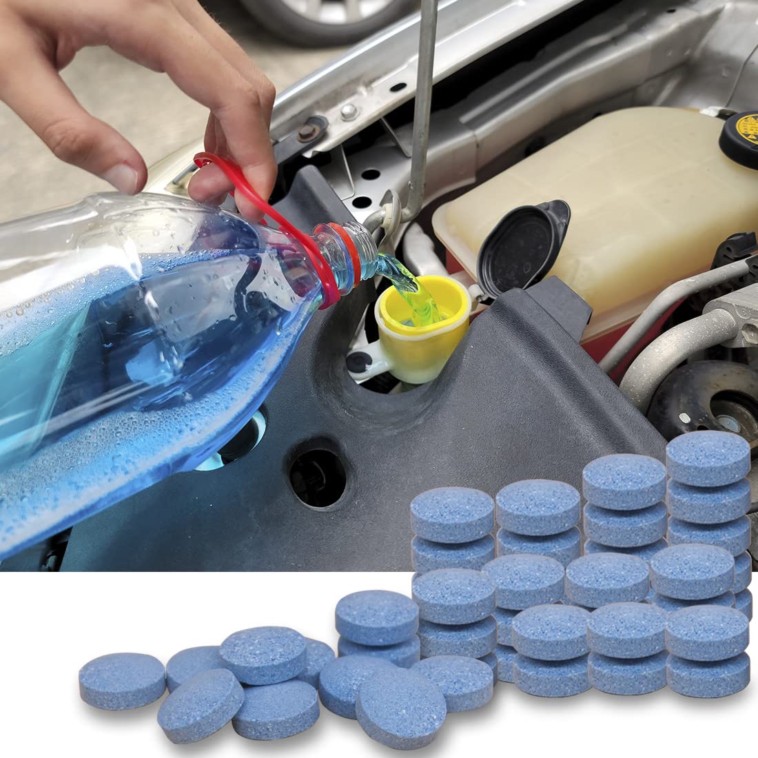 awave bloom portable 200-tablet pack for long-term windshield care