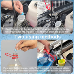 awave bloom tablet dissolving in water for fast windshield cleaning