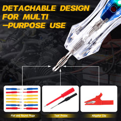 AWBLIN 3-72V DC voltmeter probe enables bidirectional testing for car electrical circuits.