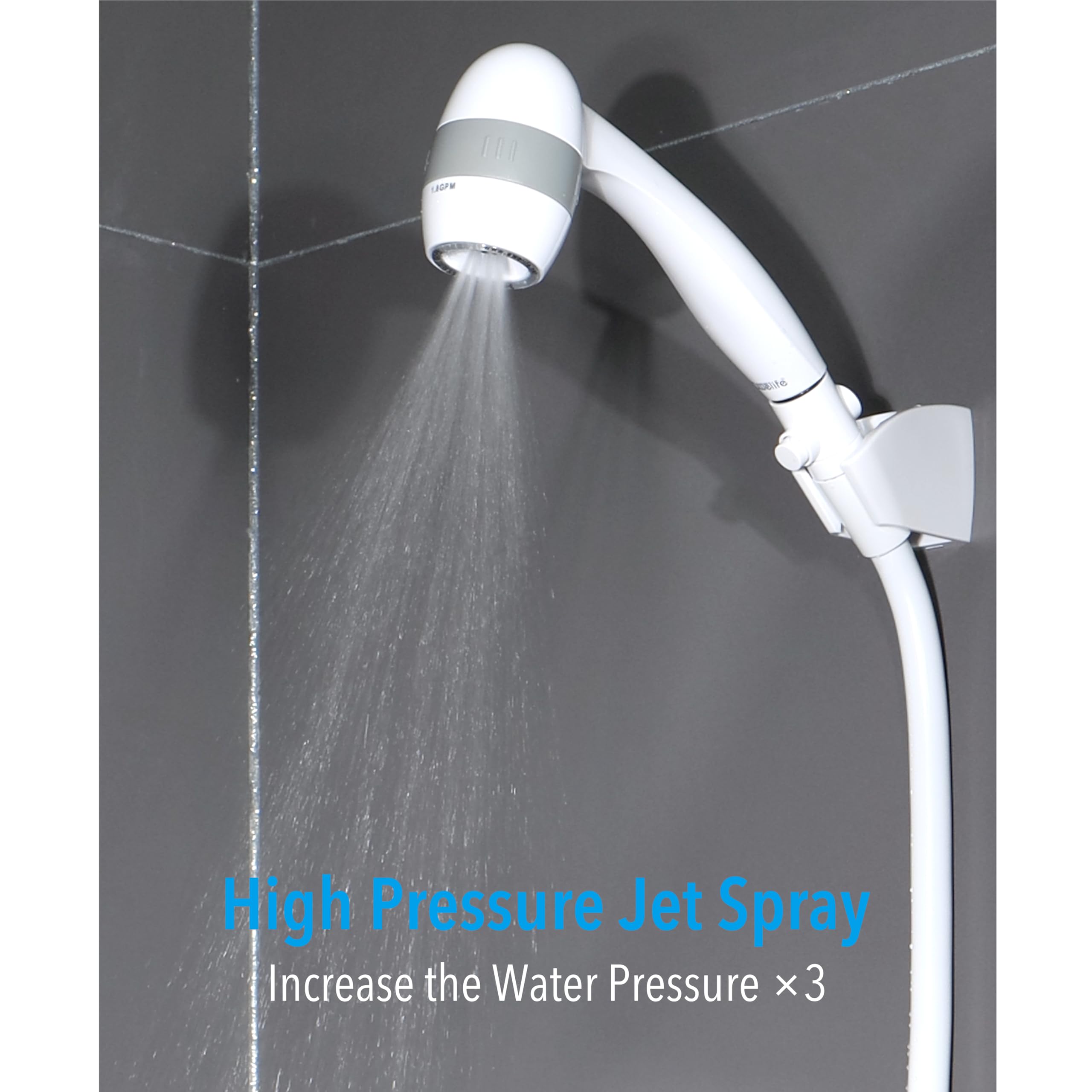 Awelife 60-inch kink-free hose provides flexible reach and leak resistance.