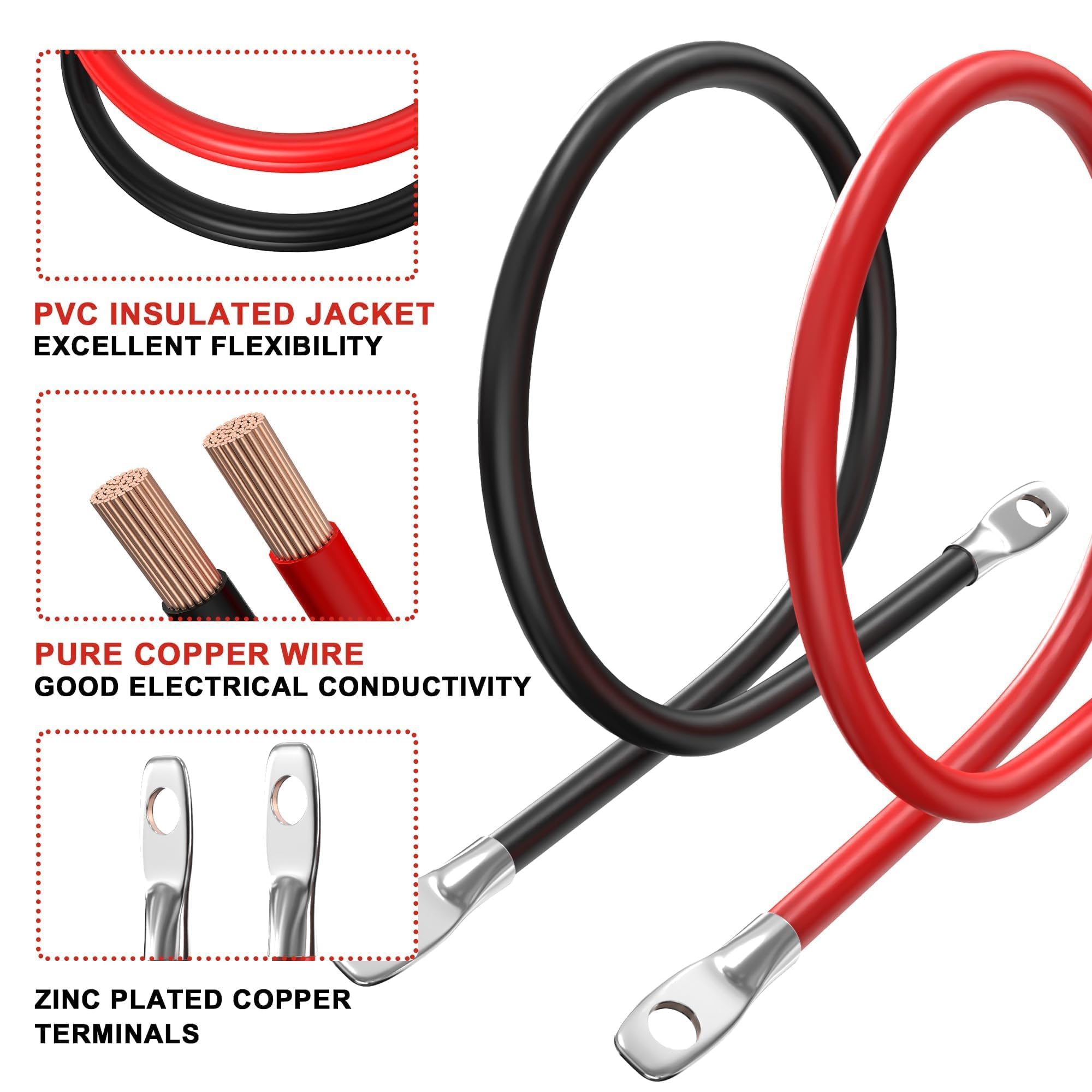 AWELTEC 4 AWG cable suitable for automotive, truck, solar, and marine applications.