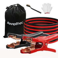 AWELTEC jumper cables with 20-foot reach for easy car boosts.