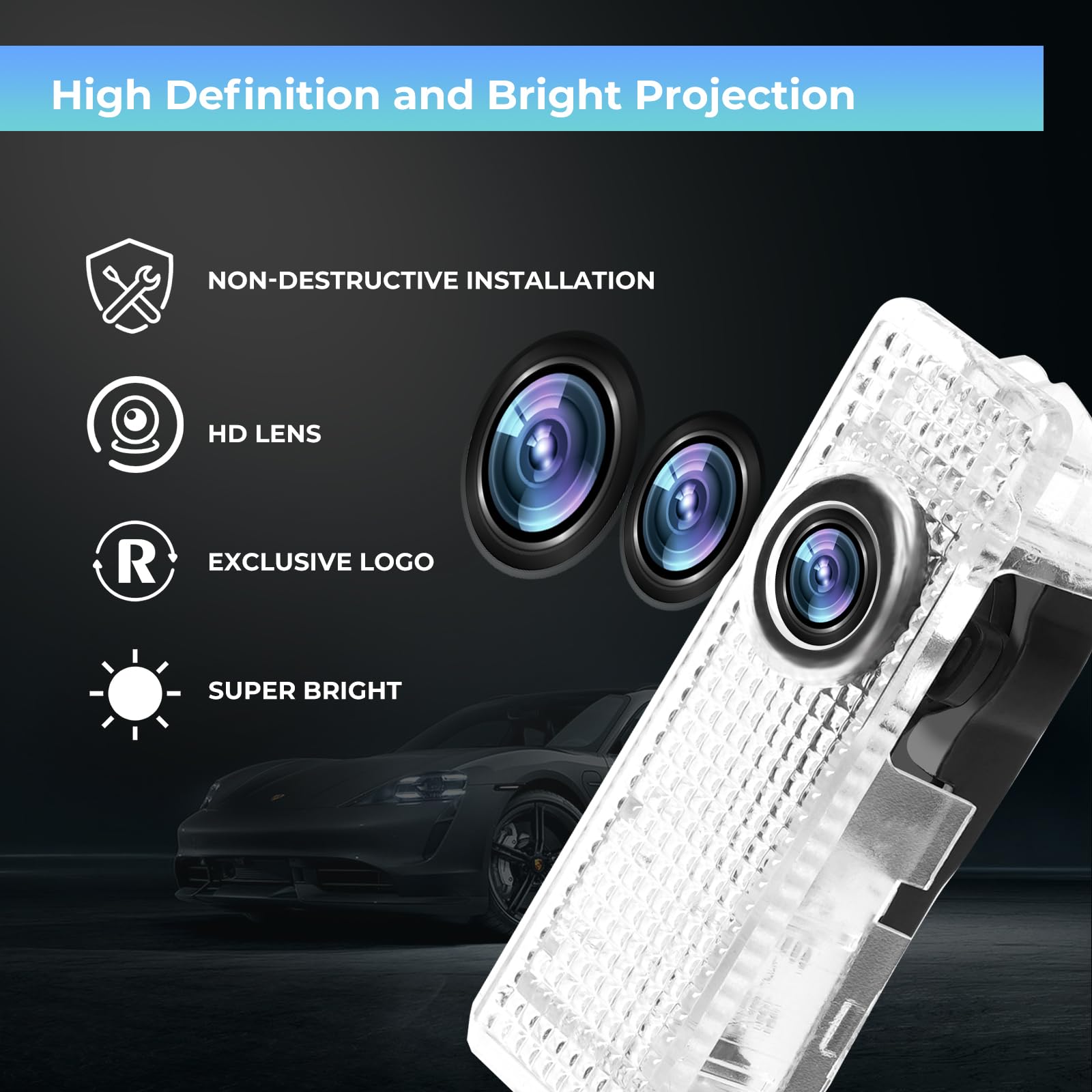 Awizpa LED door light enhances nighttime visibility with stylish door lighting.