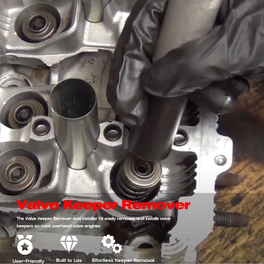 AWL Brothers 36050 valve keeper installer demonstrates secure retention