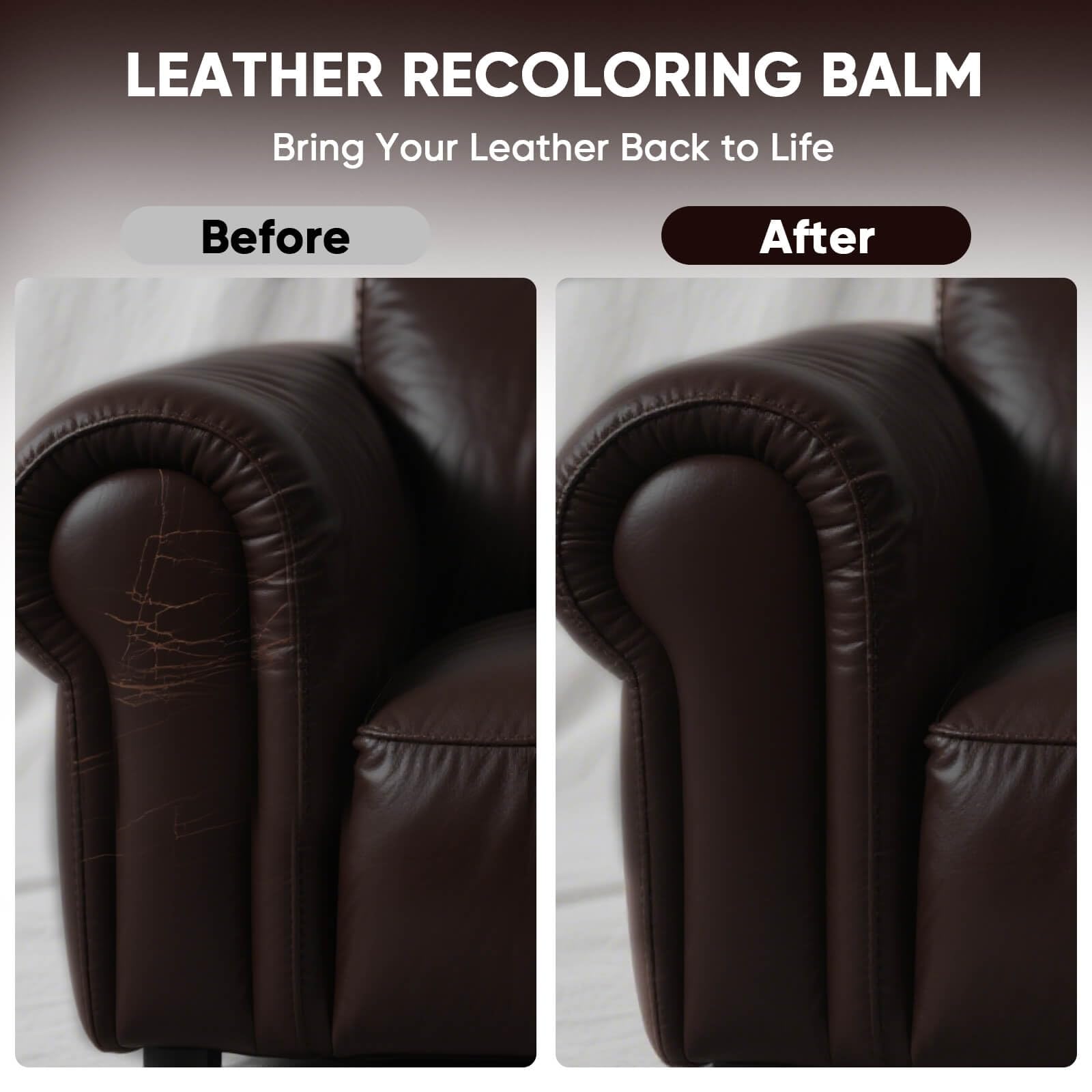 AWOWZ 12oz balm with sponges and tools for leather repair