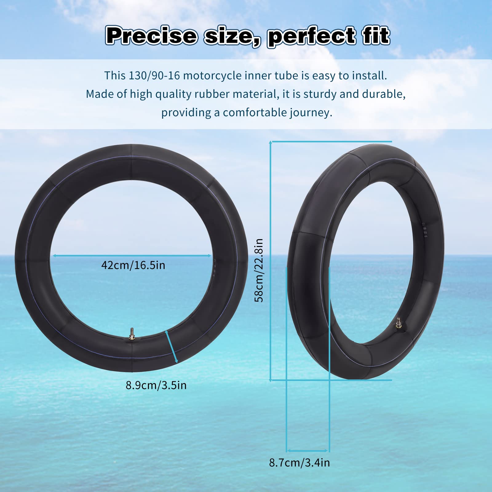 AWSZH inner tube 5.00/5.10-16 valve-stem view highlighting reliable inflation.