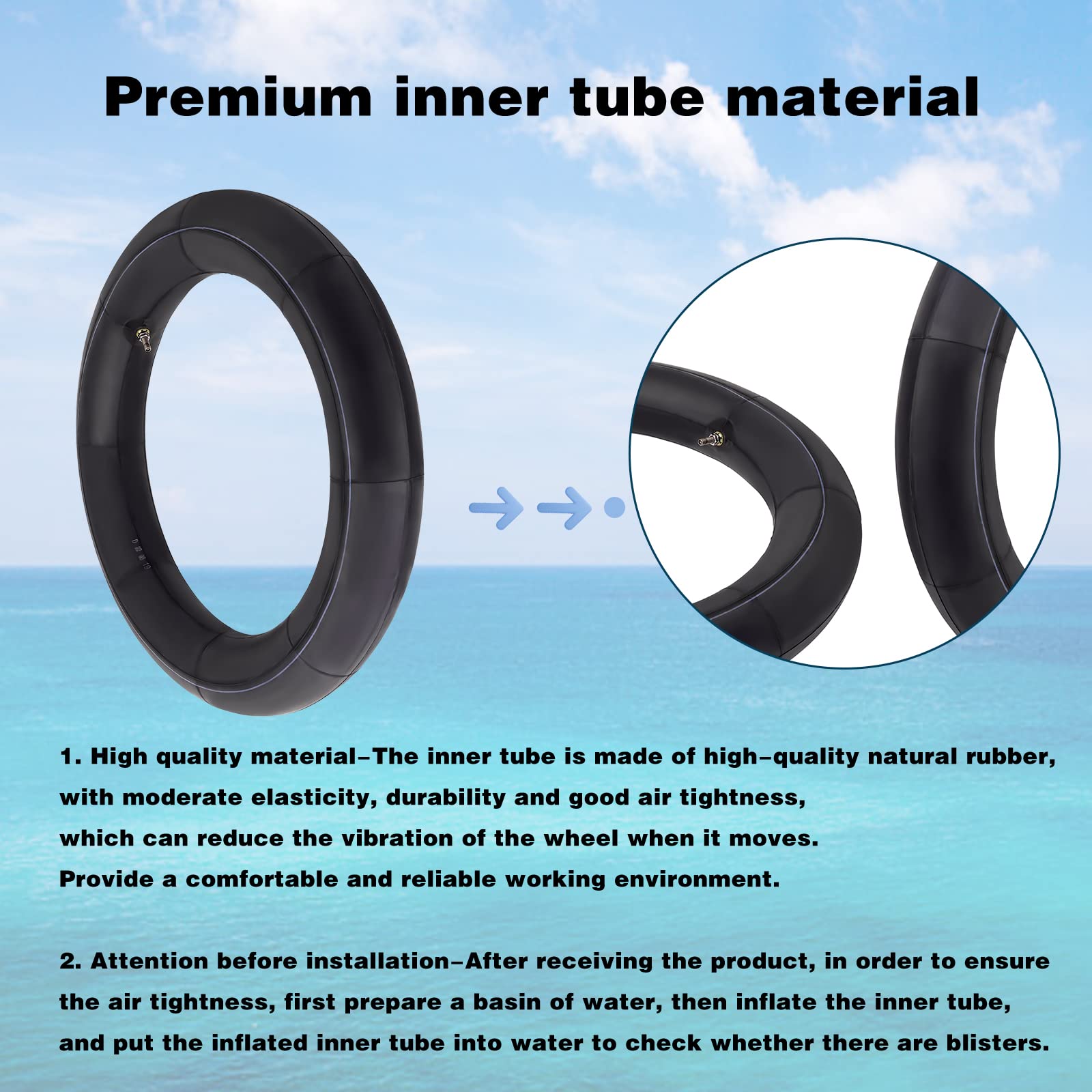 AWSZH inner tube butyl rubber durability indicating long-lasting performance.