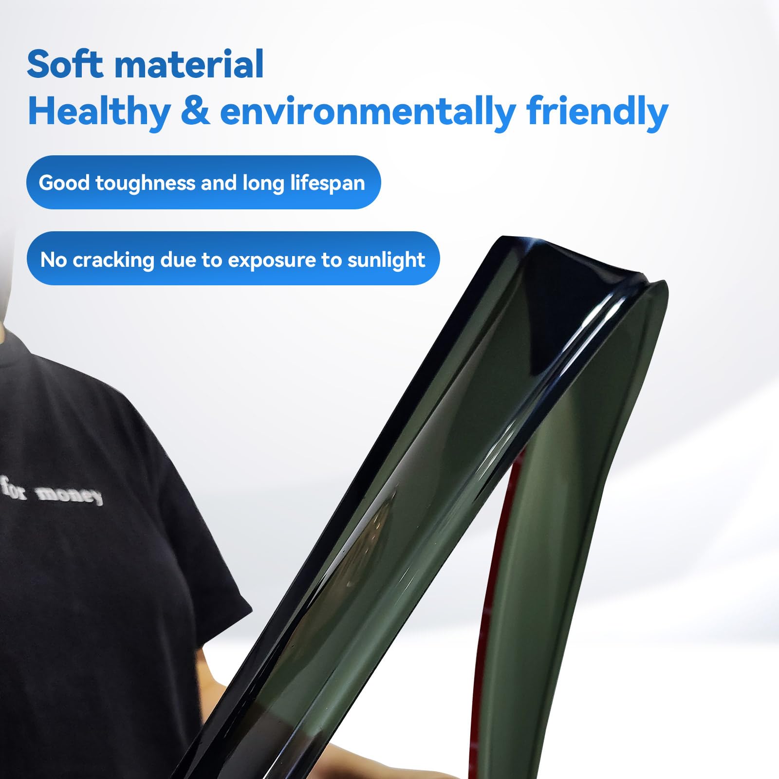 AWVRG acrylic window visor for Equinox offers durable weather protection