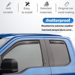 AWVRG easy-install rain guards use 3M tape for quick, tool-free setup.
