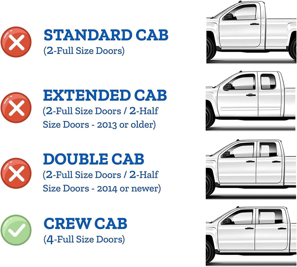 AWVRG Ford F-150 Crew Cab rain guard on the rear door, enabling breathable open-air comfort.