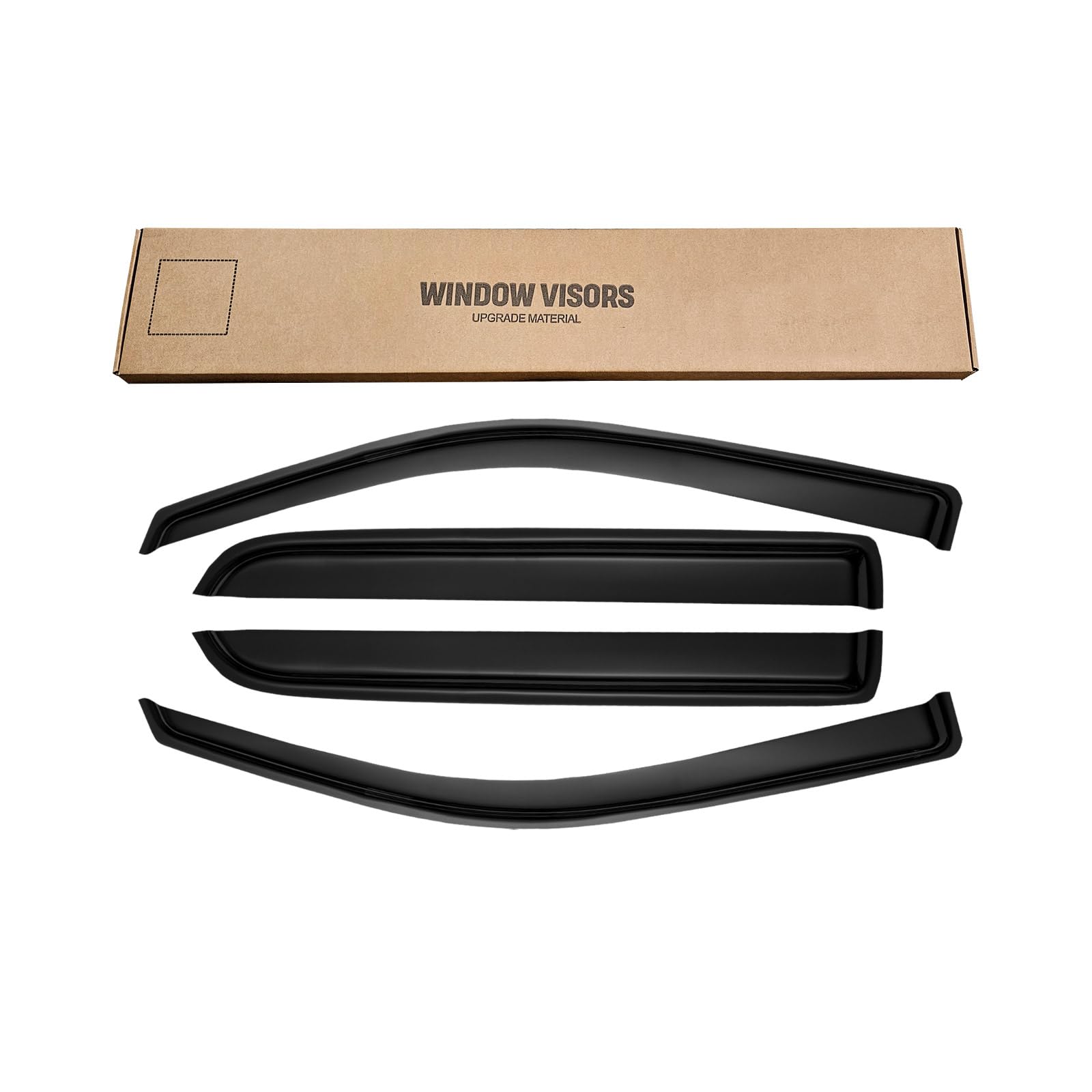 AWVRG outside-mount window visor with adhesive install, simple tool-free setup