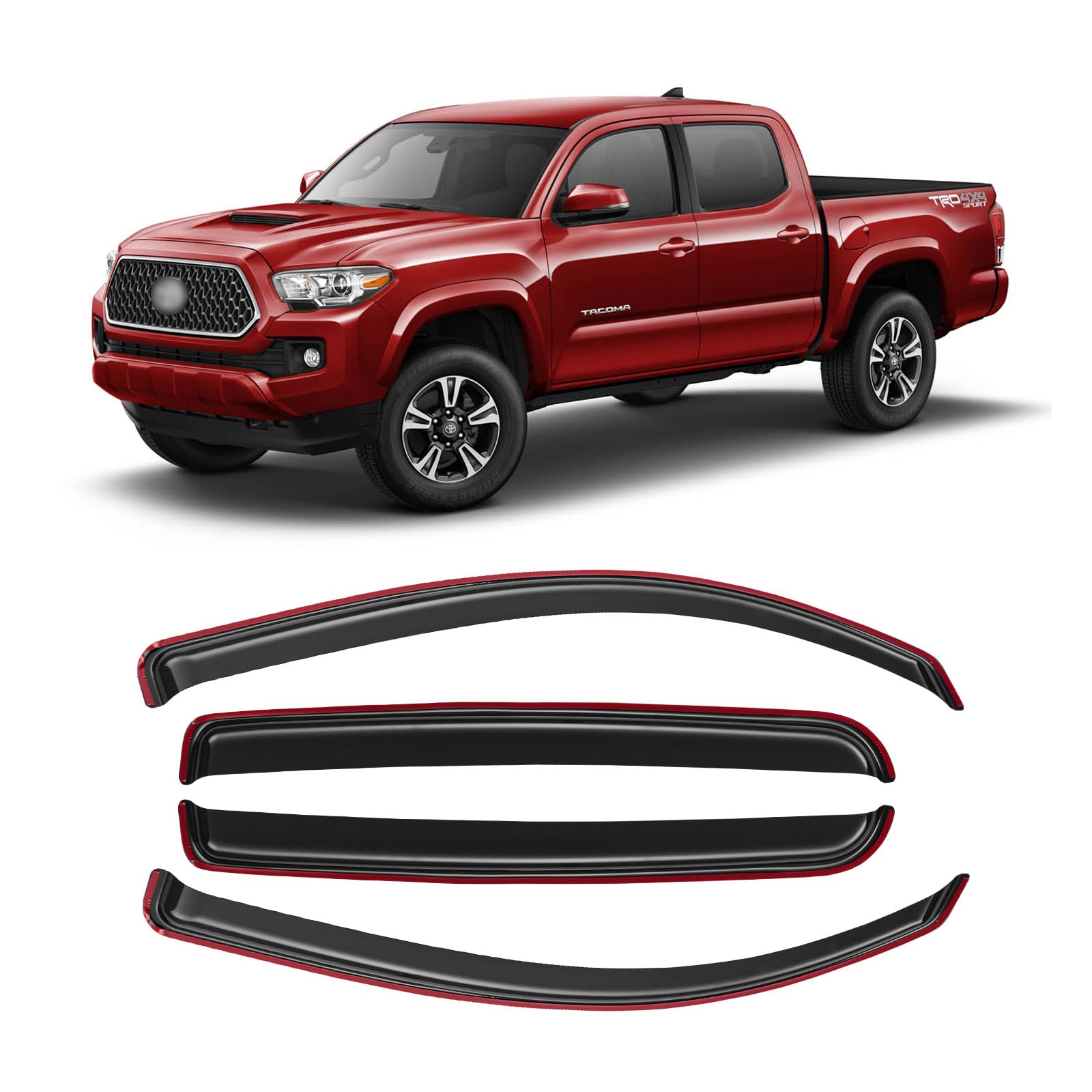 AWVRG warranty-supported fit confirms reliable four-door Tacoma coverage.