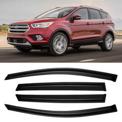 AWVRG window rain guard for Escape front-left vent visor improves airflow while blocking rain.