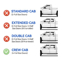 AWVRG window rain guards front-right for Silverado/Sierra crew cab, enhanced airflow