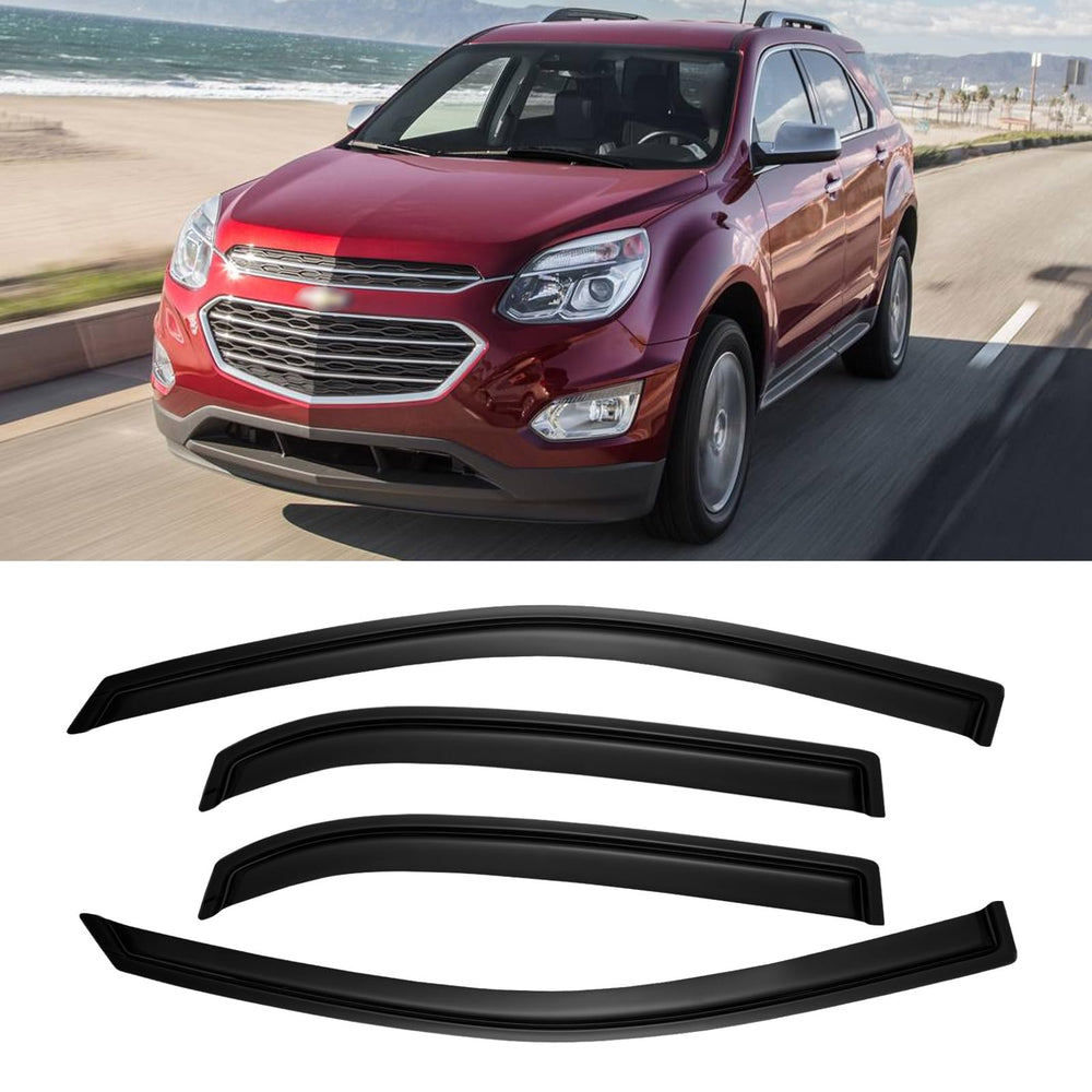 AWVRG window visor deflector reduces wind noise on Equinox