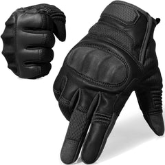 AXBXCX motorcycle gloves front view showing durable construction for riding comfort