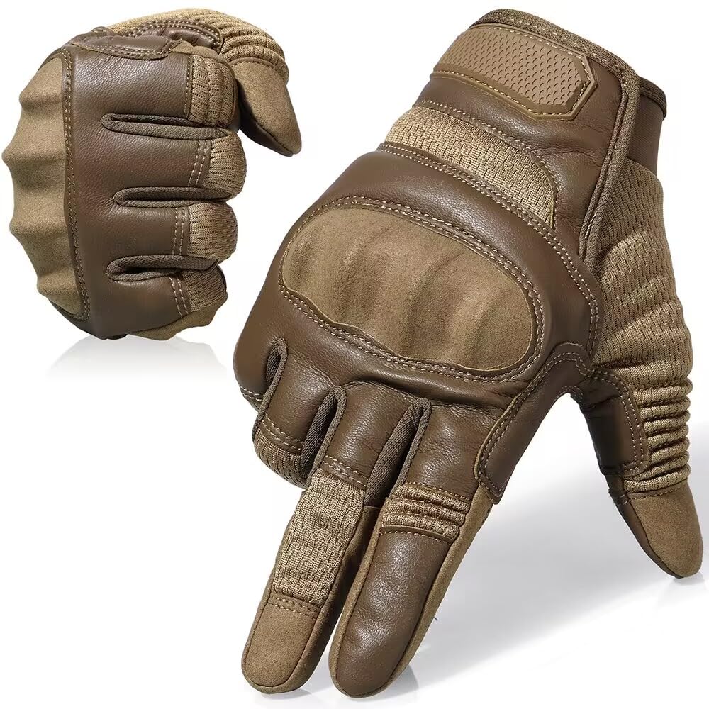 AXBXCX motorcycle gloves show full finger touchscreen capability for on-the-go device use.
