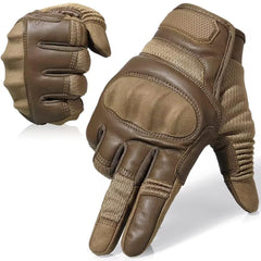 AXBXCX motorcycle gloves show full finger touchscreen capability for on-the-go device use.