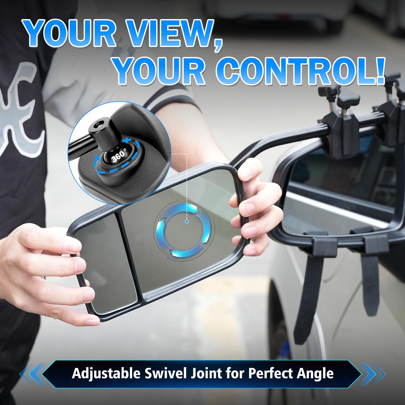 AXIMIRON extenders with reinforced clamps for secure mounting