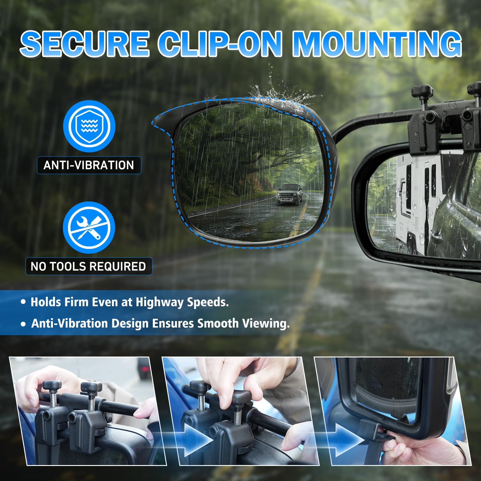 AXIMIRON universal compatibility fits cars, trucks, trailers, RVs, and SUVs