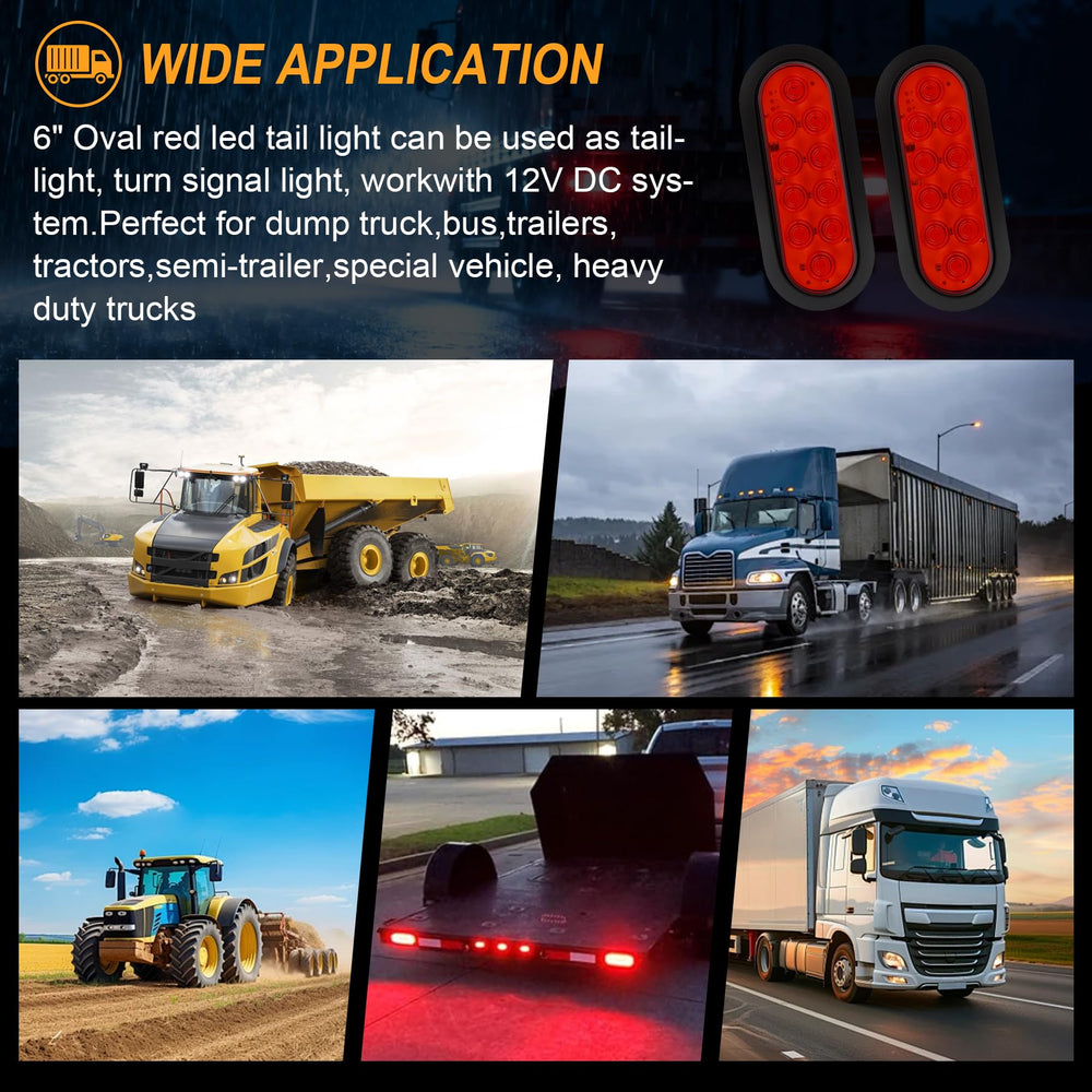 Axiraminora 2-pack setup enhances trailer visibility on highway and at dusk.
