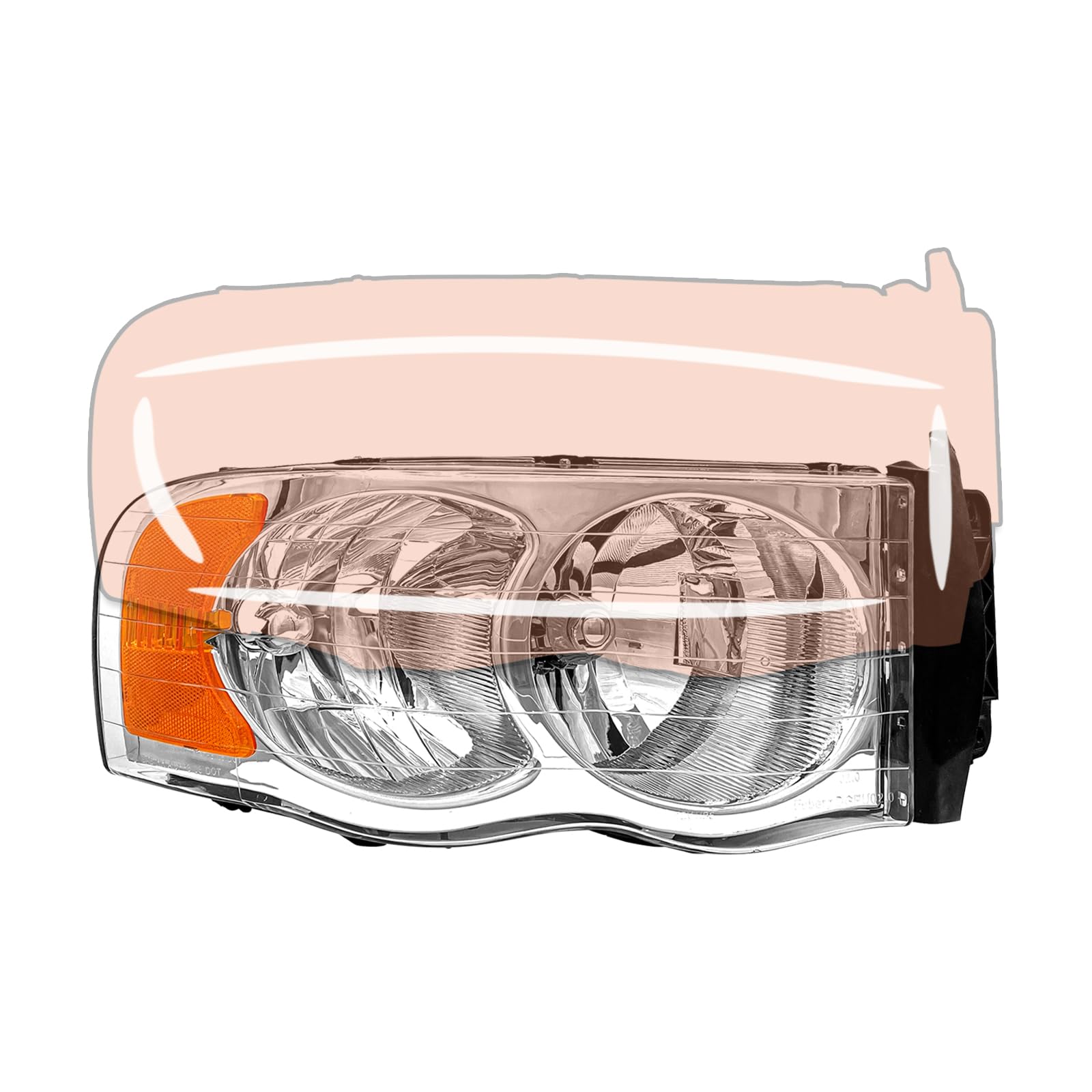 AXLAHA headlight lens maintains clarity for long-lasting performance.