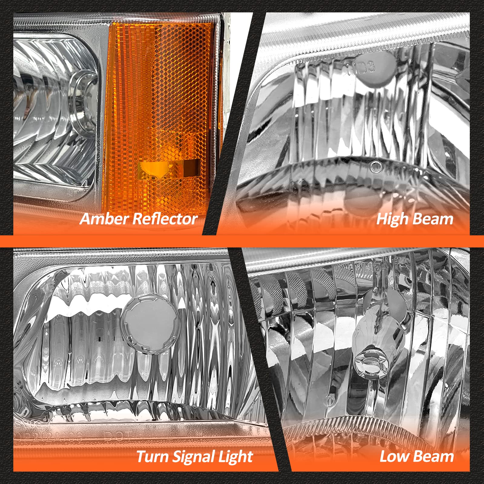 AXLAHA headlights fitment for 2003-2006 Silverado and Avalanche
