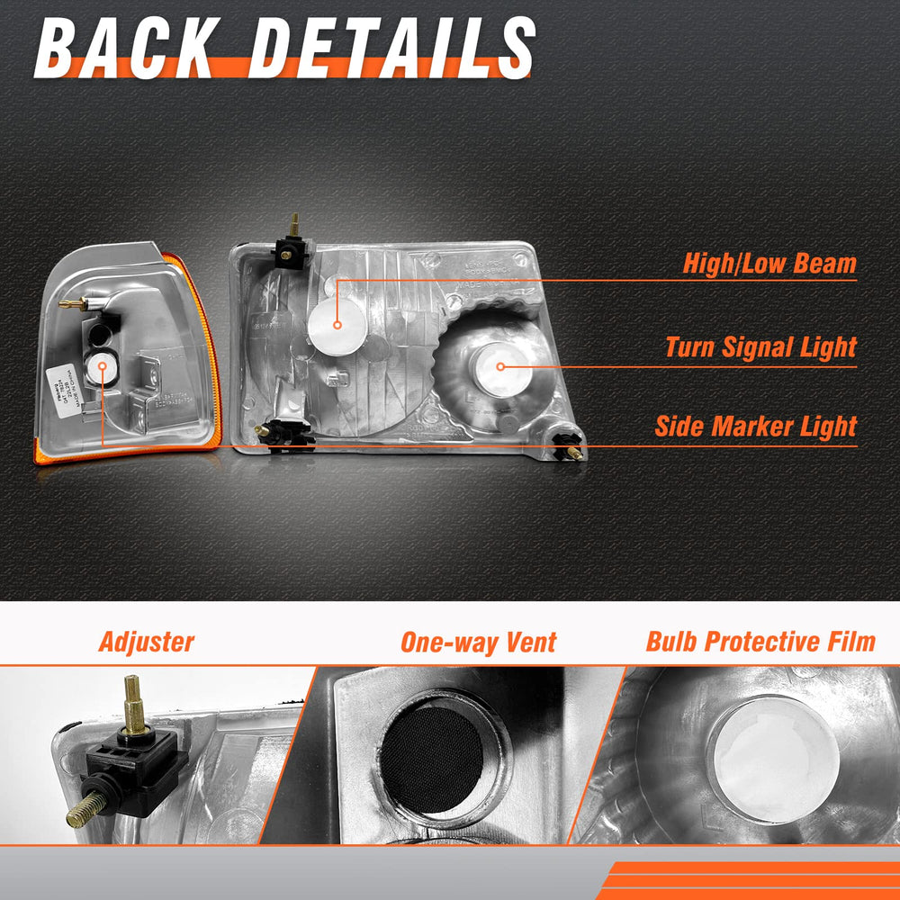AXLAHA headlights assembly plug-and-play setup for quick, tool-free installation.