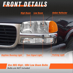 AXLAHA Sierra headlight set packaged for driver and passenger sides.