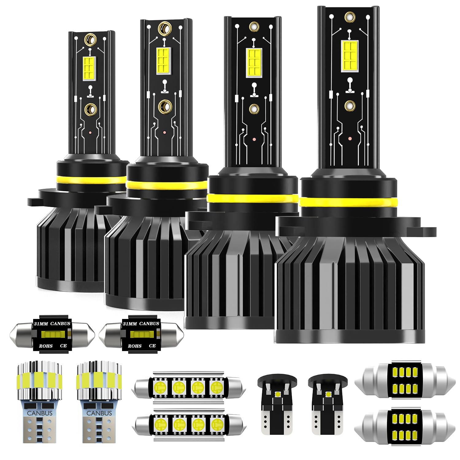 AXZPYON light bulbs for Chevy Silverado 9005 9006 deliver brighter daytime visibility.