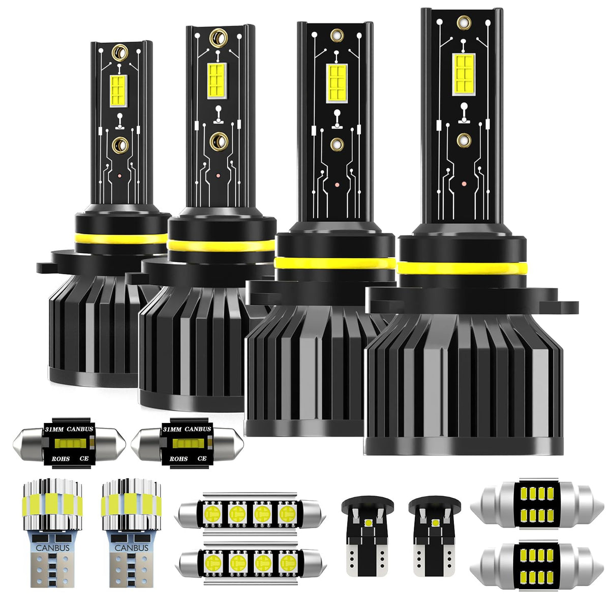 AXZPYON light bulbs for Chevy Silverado 9005 9006 deliver brighter daytime visibility.