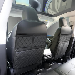 Aycsiyana kick mats back seat protector keeps seats safe from kids' kicks and scuffs.