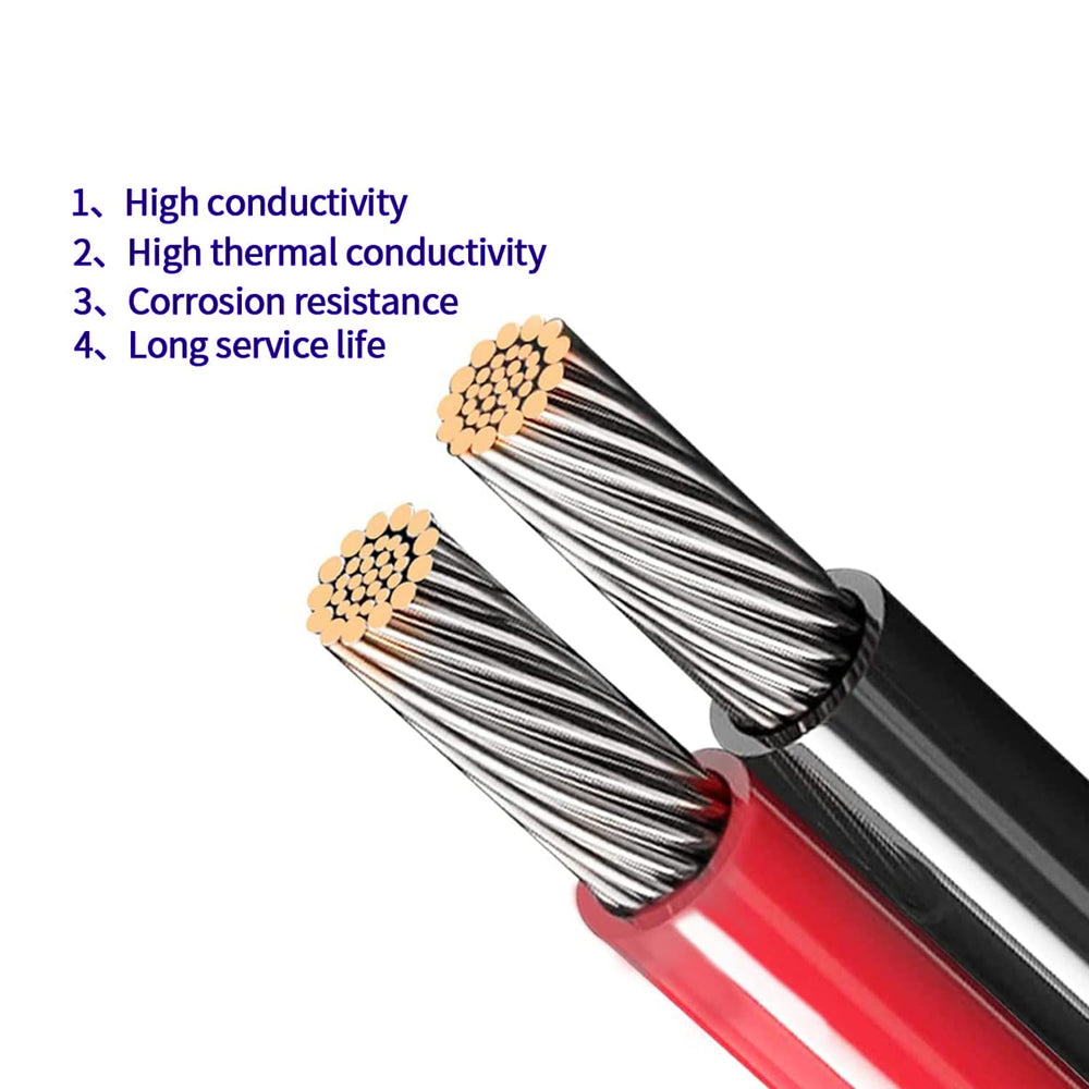 AYECEHI heavy-duty 12AWG copper wire ensures reliable performance under load.