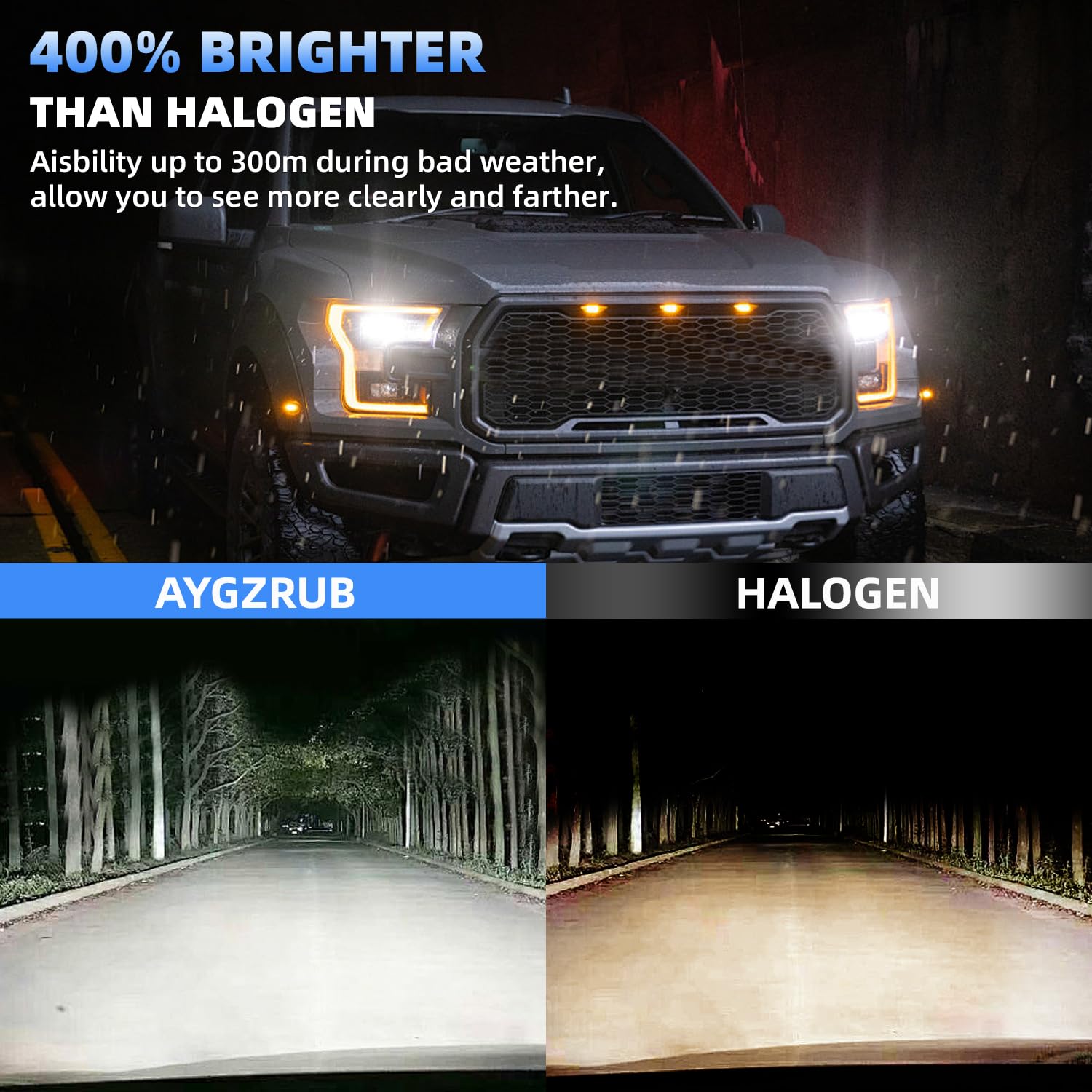 AYGZRUB four-pack replacement bulbs for Dodge Challenger ready for install