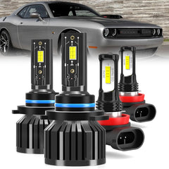 AYGZRUB 9012 front-view high/low beam bulbs for Challenger delivering crisp illumination