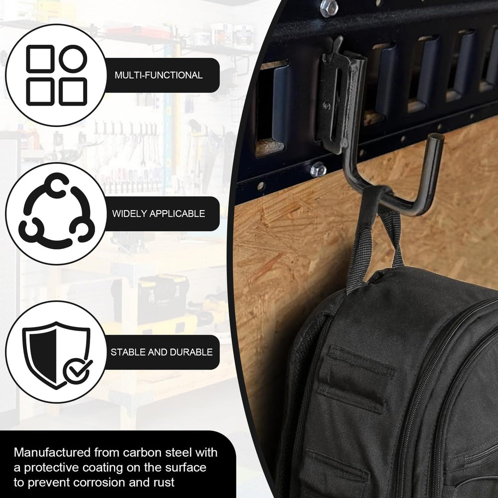 AYMMIC E-track accessory inside trailer for organized storage.