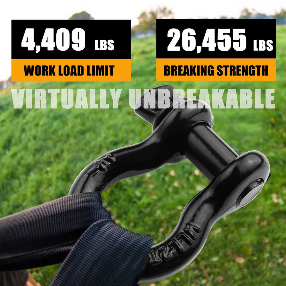 AYMMIC half inch D Ring Bow Shackle durable coating resists rust