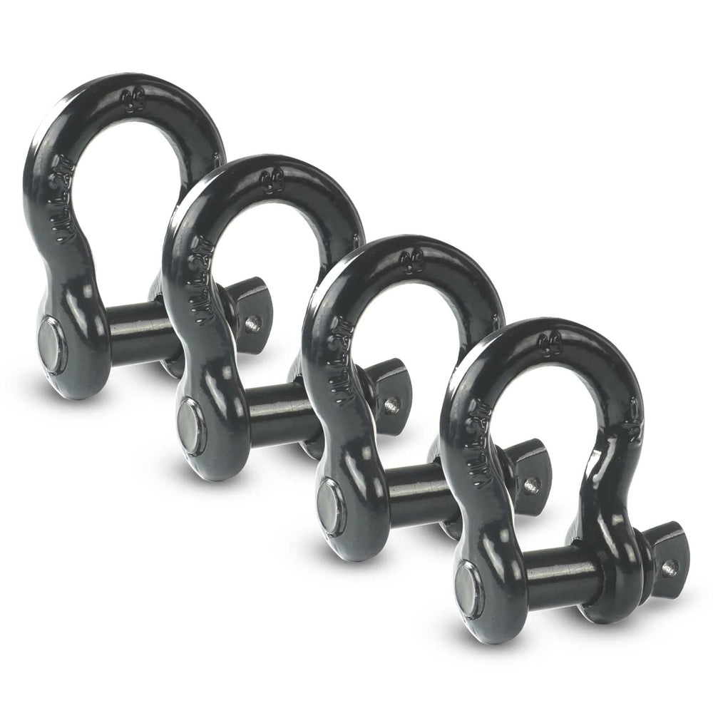AYMMIC half inch D Ring Bow Shackle close up with screw pin for towing