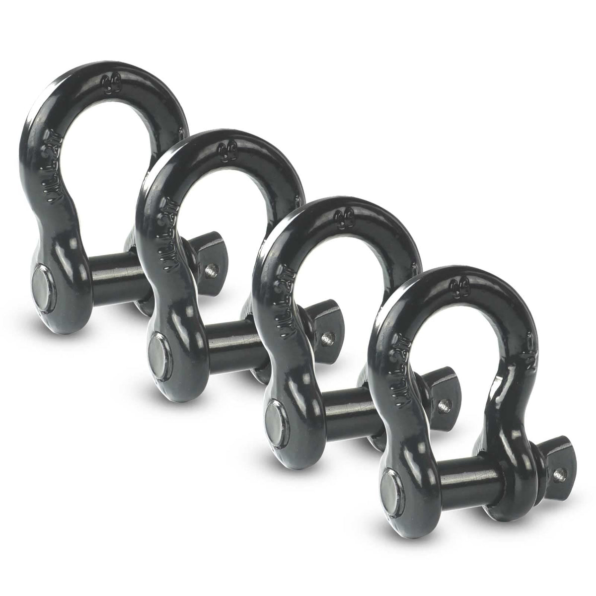 AYMMIC half inch D Ring Bow Shackle close up with screw pin for towing