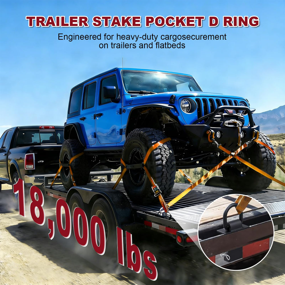 AYMMIC heavy-duty tie-down anchor mounted on a flatbed for rugged hauling