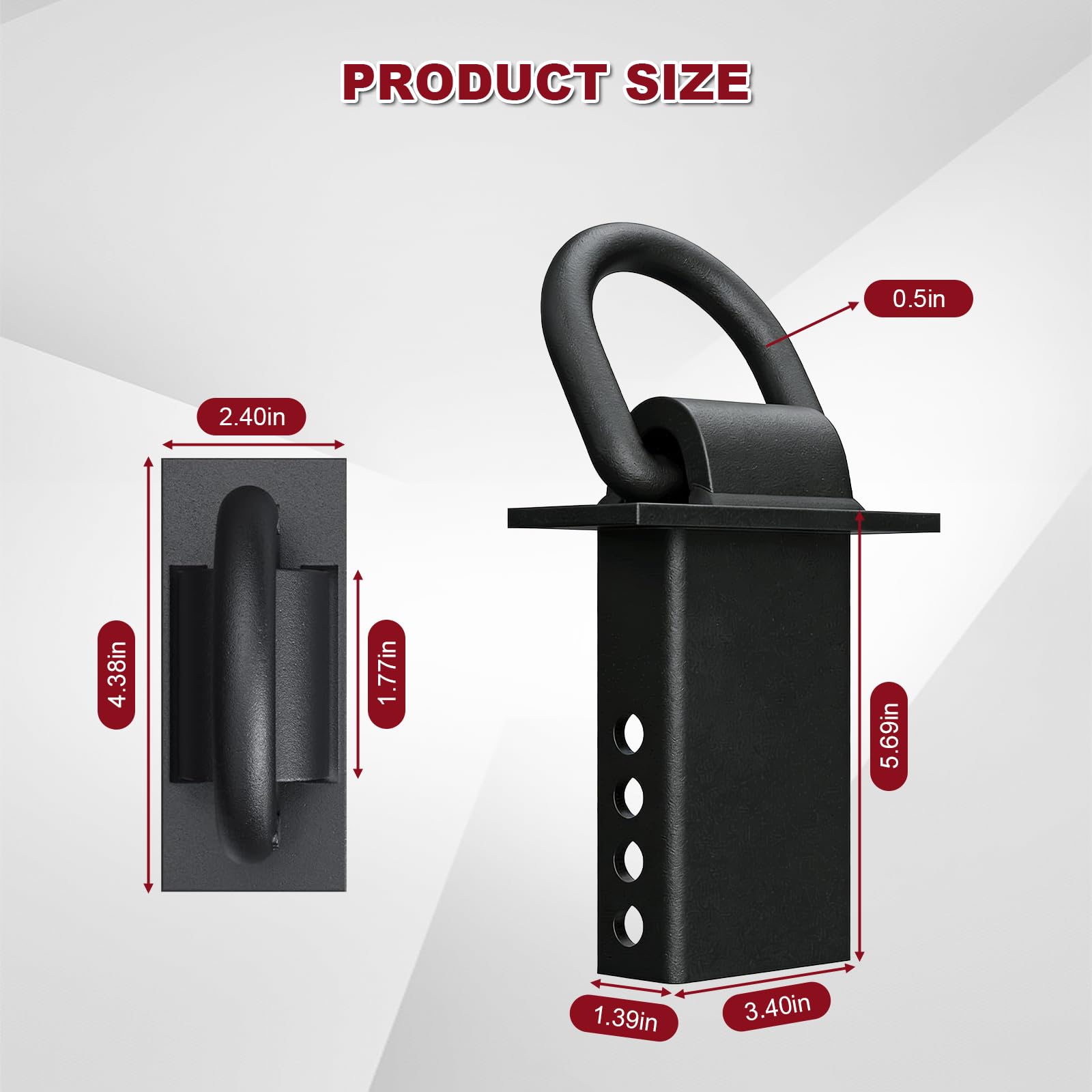AYMMIC versatile D-ring anchors hooks, straps, and winches for diverse loads